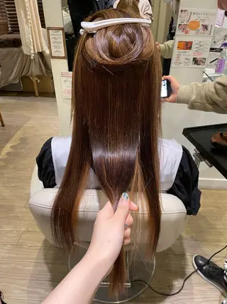 パーマ 桑田 新菜のヘアスタイル