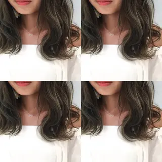 ミディアム カラー なんば髪質改善カラー Ardoreのヘアスタイル