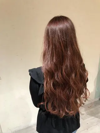 ロング カラー 小島嵩人 縮毛矯正 髪質改善のヘアスタイル
