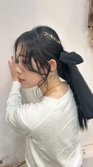 ヘアアレンジ YUKI🎀透明感 カラー/暗髪艶カラーのヘアスタイル