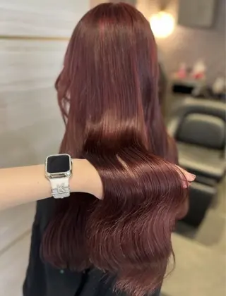 ロング 💘Kurea💘 艶髪/韓国/暗髪のヘアスタイル