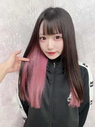 ミディアム カラー 💕ブリーチ/ヘアメ 🎀YUUKAのヘアスタイル