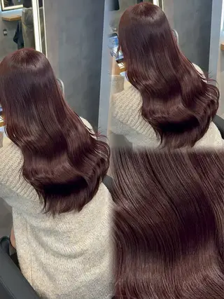 ロング カラー ヘアアレンジ 🩵透明感カラー HIYO🩵のヘアスタイル