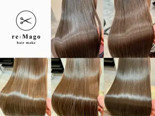 ロング カラー ヘアアレンジ キッズ 関内　髪質改善　特化 re:Magoのヘアスタイル