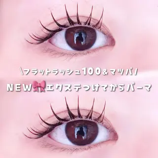 マツエク・マツパ Azuria eyelash 恵比寿店所属・耳ツボジュエリー🎀 韓国束感まつげ🩵のマツエク・マツパデザイン
