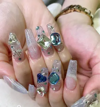 ロング JNA認定講師🌸 RIEのネイルデザイン