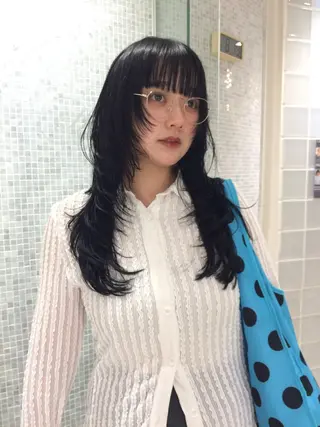 ロング 大久保 桃夏のヘアスタイル