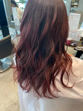 ロング 🍒serika 暖色カラー 🍒のヘアスタイル