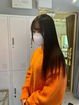 セミロング カラー ヘアアレンジ ekolu北梅田店所属・梅田中崎町髪質改善 /オキヒロト/エコルのヘアスタイル