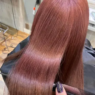 セミロング カラー 極艶透明感カラー💖 髪質改善/出雲つぐみのヘアスタイル