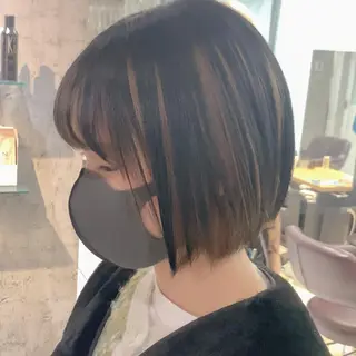 ショート カラー 美髪矯正&艶髪 髪質改善/川田のヘアスタイル