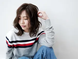 ミディアム ブリーチカラー✨ 駒場　笙のヘアスタイル