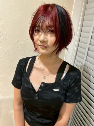 カラー 飯田 朱理のヘアスタイル