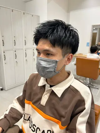 ショート メンズ 山﨑 燦人のヘアスタイル