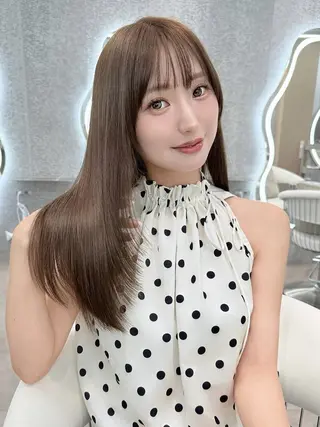 ロング カラー 似合わせカットカラー 吉田こうすけのヘアスタイル