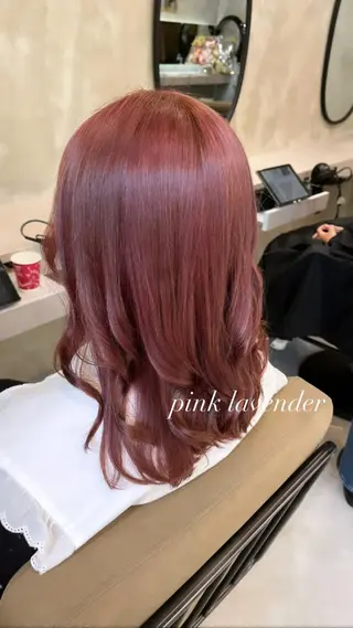 セミロング カラー RIYA❤︎ Aujuaソムリエのヘアスタイル