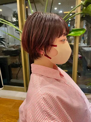 ショート カラー 門崎未依/レイヤー/ メンズカット🪿🌼のヘアスタイル