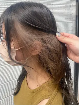 ロング カラー Rinka/梅田/ 透け感カラー🤎のヘアスタイル