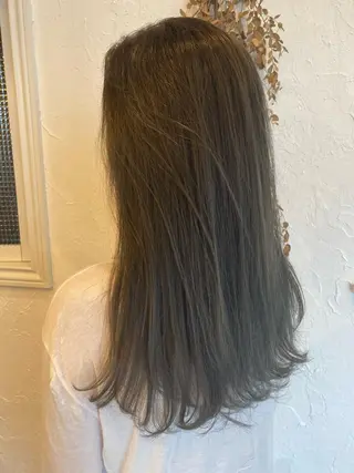 ロング カラー パーマ 美容室 ソンリエのヘアスタイル