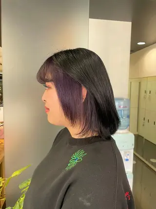 ミディアム カラー ハイトーン/パーソナ ルカラー診断・ユキノのヘアスタイル