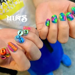 ネイル 個性派ニュアンス nuts nail所属・【池袋】nuts nail　なつみのネイルデザイン