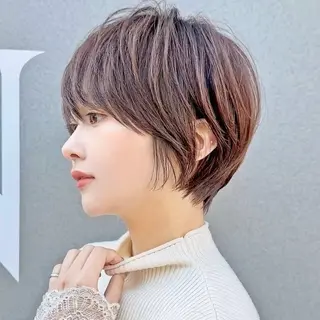ショート カラー 髪質改善カラーと縮毛矯正/Vel(ベル)新宿店所属・ショート、ボブ特化 似合わせカット美容師のヘアスタイル