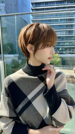 ショート カラー 女性が憧れる ショート/角田愛和のヘアスタイル