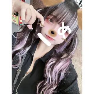 ロング 韓国ヘア×ハイトーン AYA💫のヘアスタイル