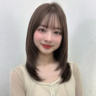 セミロング 🌸透明感/レイヤー / 栗林 彩🌸のヘアスタイル