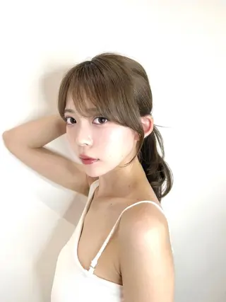 ミディアム カラー パーマ ヘアアレンジ 顔まわり職人🇰🇷 韓国ヘア/KAITOのヘアスタイル