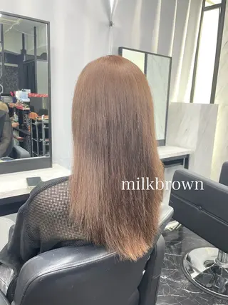 セミロング カラー エクステ🩵ブリーチ 韓国ヘア🩵KAEのヘアスタイル