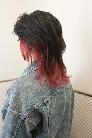 ミディアム カラー 千葉 慎也のヘアスタイル