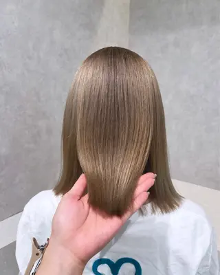 ミディアム カラー 韓国ヘア🇰🇷透明 感カラー/yui💞のヘアスタイル