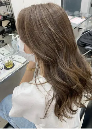 セミロング カラー Ayuri🫧 Diar Blueのマツエク・マツパデザイン