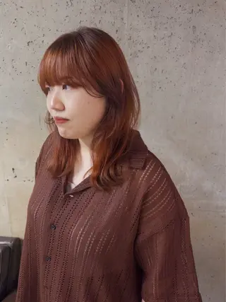 セミロング Amy.所属・amy. ユナのヘアスタイル