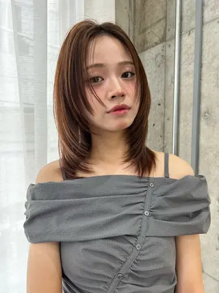 ミディアム Life salon SAKURAのヘアスタイル