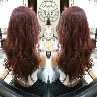 ロング カラー ヘアアレンジ ACROあべの店所属・艶カラー/インナー /グラデ/大西小百合のヘアスタイル