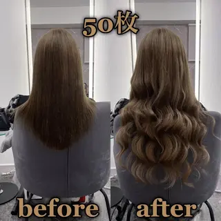 ロング KOSEI シールエクステのヘアスタイル