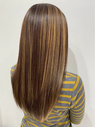 ロング カラー 🌱脱白髪染め特化 🌱岡田将英のヘアスタイル