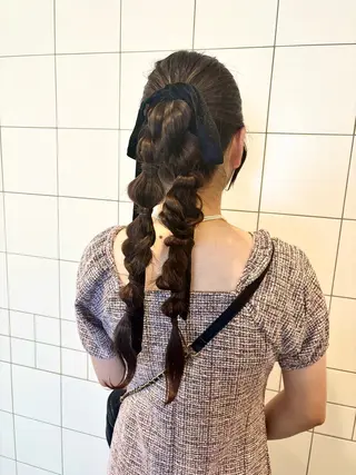 ロング ヘアアレンジ 🎀レイヤー×透明感 カラー🎀Ayanoのヘアスタイル