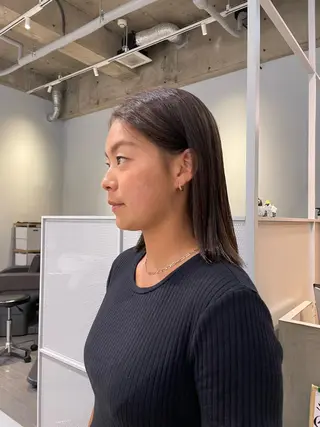 カラー いまかわ ゆなのヘアスタイル