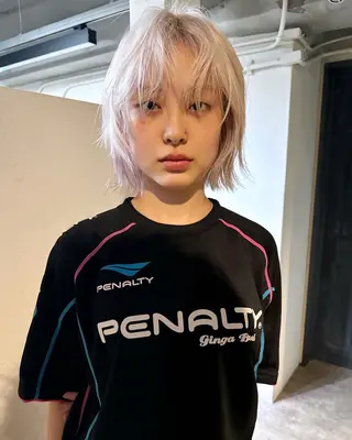 ショート カラー ヘアアレンジ 丸山渉/パーマ エフェクトブリーチのヘアスタイル