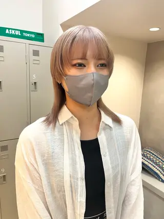 セミロング 🌈モテ色 村上のぶきのヘアスタイル