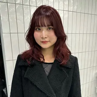 ミディアム 🎀レイヤー/ カラー🐕🦺anのヘアスタイル