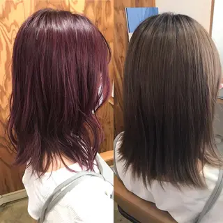 ミディアム カラー 💎髪質改善💎 デザイナーshinのヘアスタイル