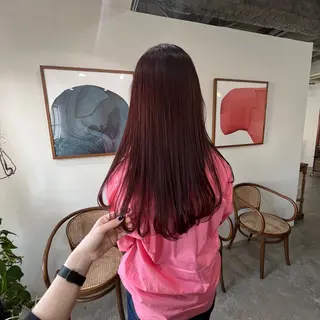 セミロング カラー GRAND所属・小釣 奏音のヘアスタイル