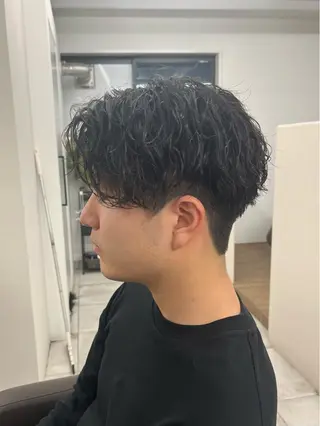 ショート パーマ メンズ 🏆メンズヘア特化 🥇代表りんぺーのヘアスタイル