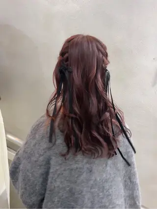 セミロング カラー 髪質改善 / 透明感 カラー / 冨成のヘアスタイル