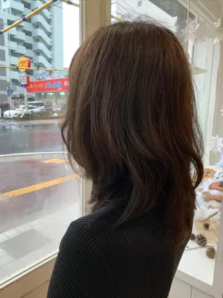 ミディアム カラー CLASSICO hair 京田辺店所属・浜井 尚希のヘアスタイル