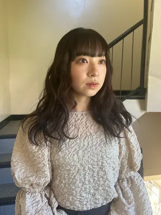 ロング カラー ヘアアレンジ ☕️結【suii.】 ボブ/ヘアセット☕️のヘアスタイル